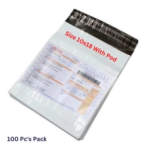 CamKart 10x18 With POD Tamper Proof Courier Bags 100 Pcs Pack (Size 10"x18" Inch)