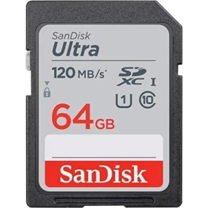 SanDisk Ultra SDXC UHS-I 64GB 120MB/s transfer speeds Memory Card for Cameras