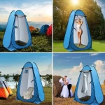 Inditradition Full Privacy Portable Cloth Changing Tent for Camping, Picnic, Outdoor Shoot (190 cm, Blue with Silver Coa