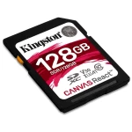 Kingston Canvas React 128GB SDXC Class 10 SD Memory Card UHS-I100MBs R Flash Memory High Speed SD Card SDR128GB