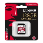 Kingston Canvas React 128GB SDXC Class 10 SD Memory Card UHS-I100MBs R Flash Memory High Speed SD Card SDR128GB
