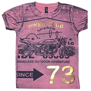 Boys Tshirt Pink For 7-8 Years Children Unizon