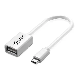 EVM Type-C OTG Cable Copper Wire Compatible with Smart Phone and Other Devices (Color : White)