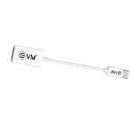 EVM Type-C OTG Cable Copper Wire Compatible with Smart Phone and Other Devices (Color : White)