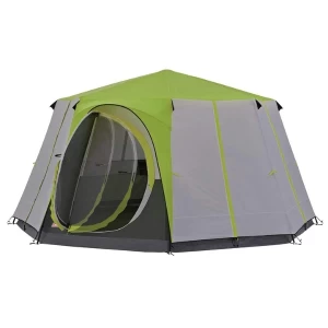 Cortes Octagon 8 Person Family Tent with Wheeled Carry Bag, 2000 mm Water Column, Waterproof, Easy Set up with Color Cod