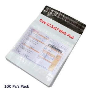 CamKart 13.5x17 With POD Tamper Proof Courier Bags 100 Pcs Pack (Size 13.5"x17" Inch)