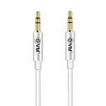 EVM AUX Cable 3.5 Audio Jack, 1 Meter Copper Wire All Kind of Smart Phone and Other Devices(Color  White)