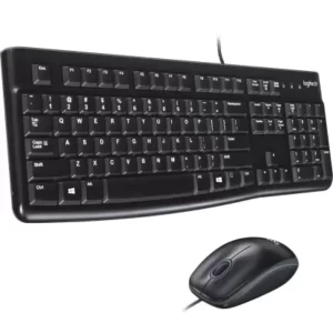 Logitech MK120 USB 2.0 Keyboard and Mouse Combo  (Black)