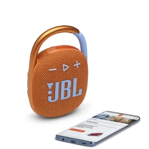 JBL Clip 4 Portable Bluetooth Speaker (Orange) with 10 Hours Playtime , IP67 Waterproof and dustproof rating , Wireless