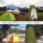 Foldable Portable Pop-up Cloth Changing/Toilet Tent for Camping Hiking and Picnic Tent - For 1-Person, 190 cm, Green