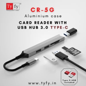 TYFY CR–5G HIGH SPEED USB 3.0 HUB WITH CARD