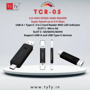 TYFY TCR-05 3.1 HIGH SPEED CARD READER WITH TYPE-C